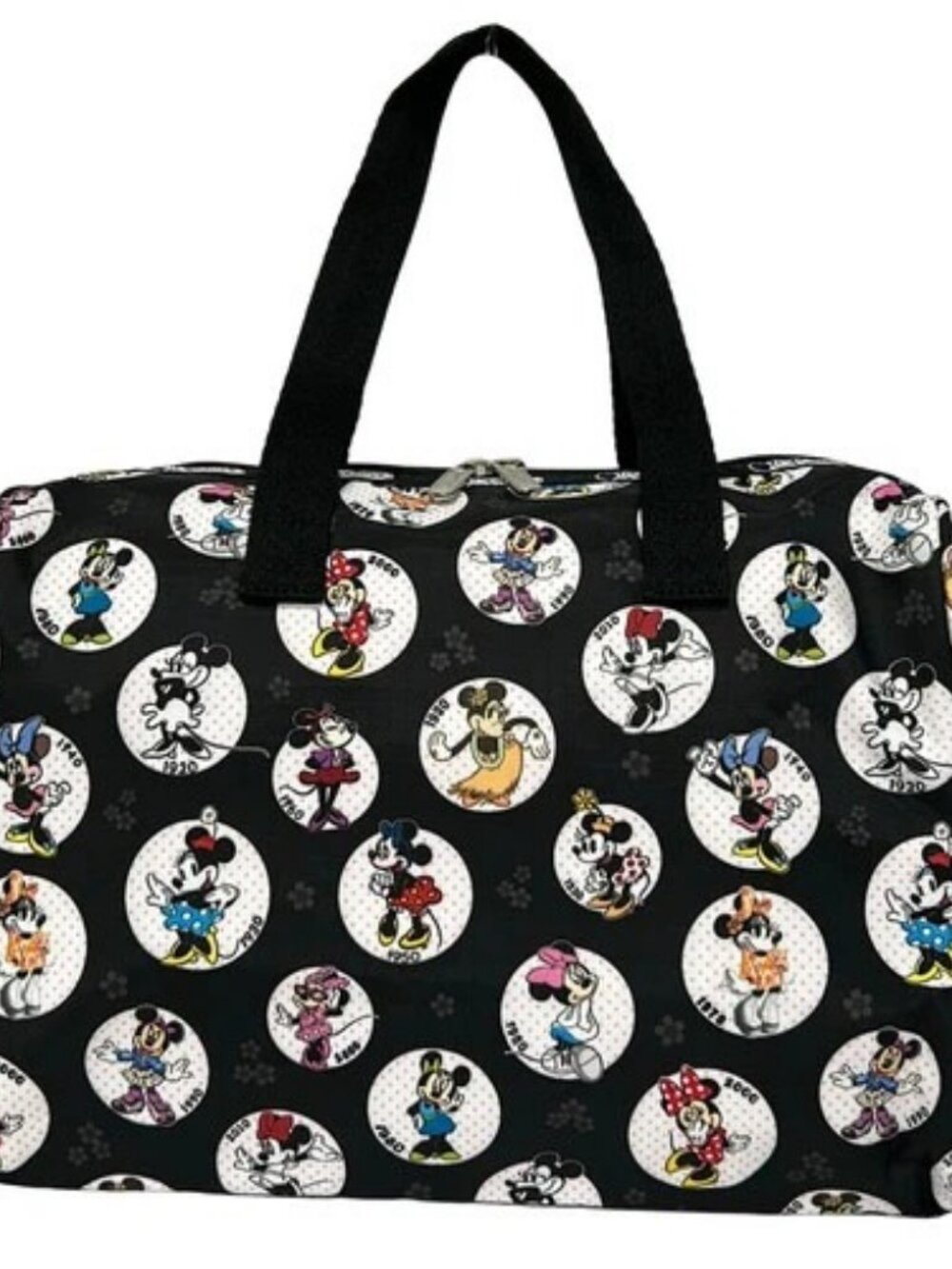 LESPORTSAC Black Pink Multi Respo Nylon Handbag - Picture 1 of 10